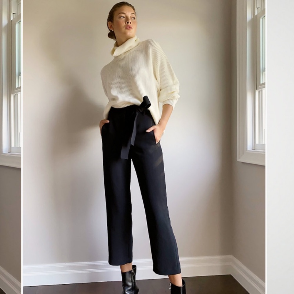 Cropped high waisted Wilfred pants